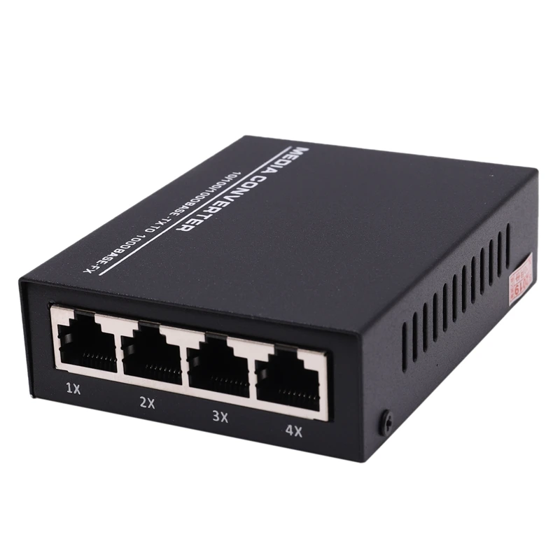 NEW-HTB-GS14-A/B гигабитный волоконный приемопередатчик 1 светильник 4 Электрический одномодовый одиночный волоконный 4-портовый оптический коммутатор(штепсельная Вилка европейского стандарта