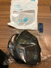 Mascarilla facial higiénica para adultos, máscara KN95 ffp2reutilizable de 5 capas FPP2, CE FFP2 FFP3, color negro