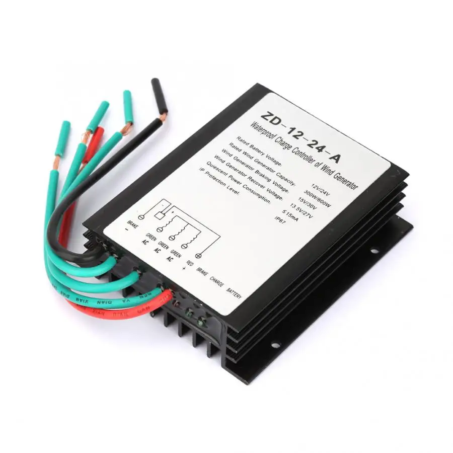 Высокая эффективность 12 V/24 V Водонепроницаемый ветрогенератор контроллер заряда контроллер движения воздуха гидро генератор