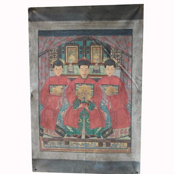 

hand painted ancestor painting on canvas fabric