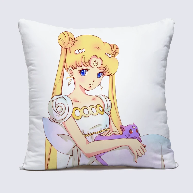 45 см Sailor Moon Двусторонняя Подушка с рисунком аниме Подушка домашний Косплей диван декор включает наволочку и внутренние подарки 1 шт