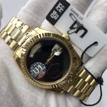 Reloj de marca de lujo para hombre, popular, 40mm, automático, AAA, Barre rolexable, 2813 U1, reloj de fábrica, Desinger, 1:1, 17 colores