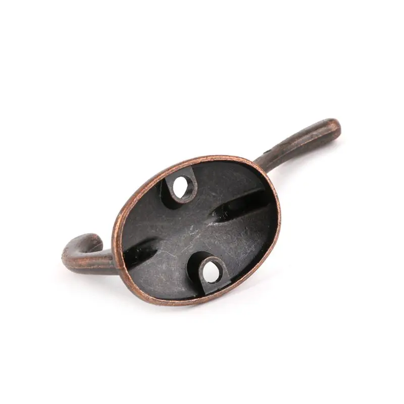 Alloy Vintage Wardrobe Hook Bathroom Coat Single Red Hook Bronze Hardware Hook