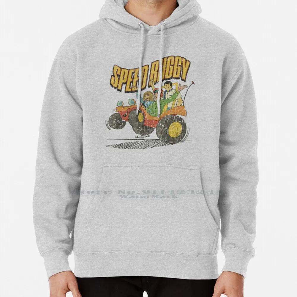 Speed Buggy Felpa Con Cappuccio Maglione 6Xl Cotone Cartoon Animazione Vintage Retro Buggy Manx 1973 70S Speed Buggy Hanna Barbera Off Road