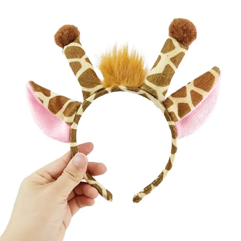 Cerchietto Per Capelli Con Tigre In Peluche - 23x18 Cm, Morbido, Per Ragazze, Cosplay E Festa A Tema
