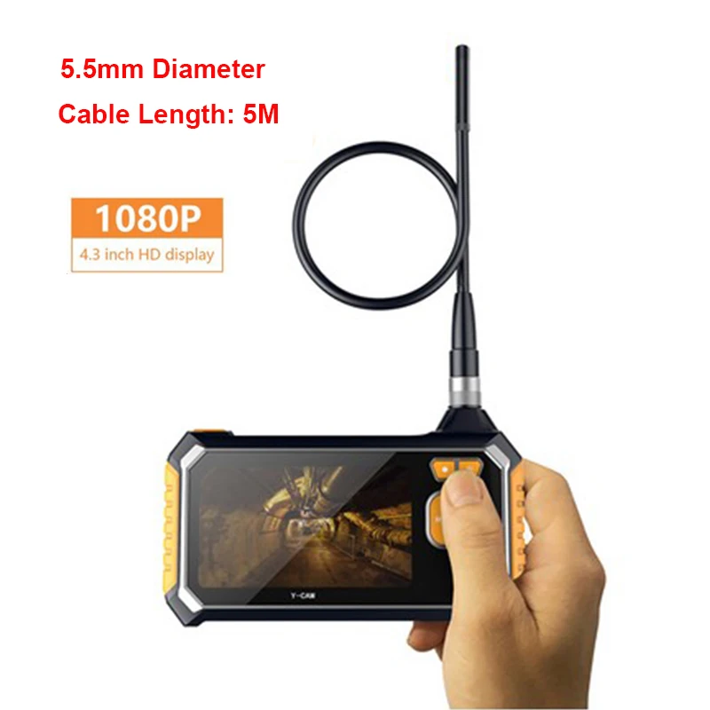 Inskam113 LCD 4.3 Inch Screen 5.5mm diameter 10m Handheld Digital Camera Inspection Endoscope Monit