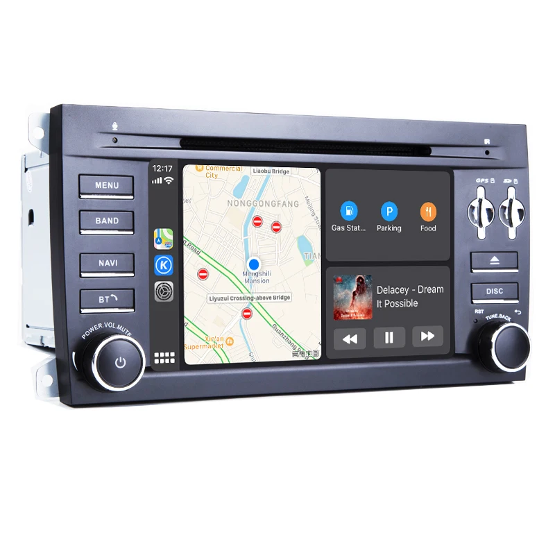 Android 9,0 Авторадио встроенный CarPlay gps навигация совместима с для Porsche Cayenne 2003-2010 автомобильный Muiltmedia плеер