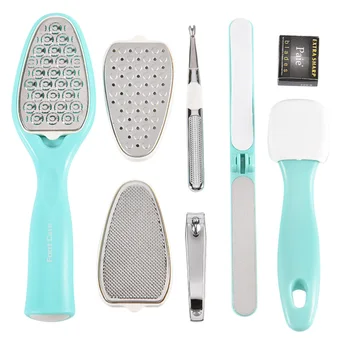 

1 Set 8pcs Foot Care Tool Kit Foot Planer Foot Remover Foot File Professional Foor Care Set (Green)