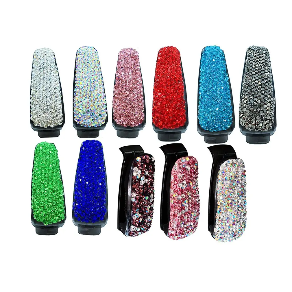 Car Glasses Clip-Encrusted Creative Car Glasses Clip Paper Clip Creative Car Eye Clip Glasses Storage