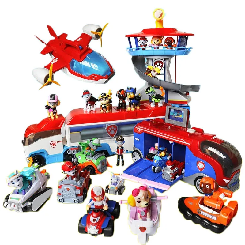 PAW patrol tower captain patrula canina dog toy set rescue base command center birthday gift for children | Игрушки и хобби