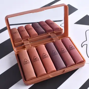 

Matte Long-lasting Lipstick Non-stick Cup Lipstick Mini Lip Gloss Waterproof Cosmetic Makeup Nurtious Lips Beauty Makeup TSLM1