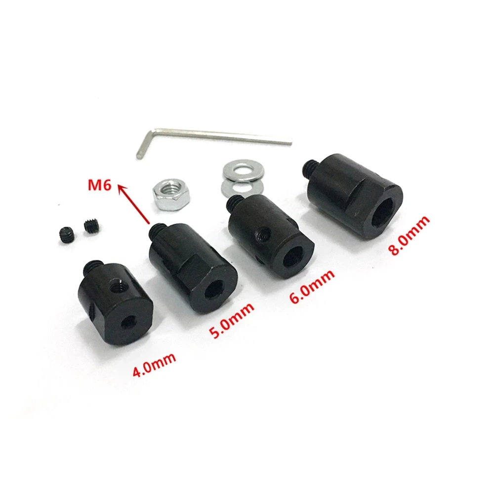 Saw Blade Chuck M6 Connecting Rod 3.17/ 5/ 6/ 8mm Coupling Chuck Adapter Angle Grinder Spindle Cutting Machine Electric Drill
