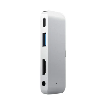 

USB C to HDMI Adapter 4 in 1 Type C to Audio PD Charging USB 3.0 Port Converter 4K HDTV Hub for IPad Pro Macbook Laptop