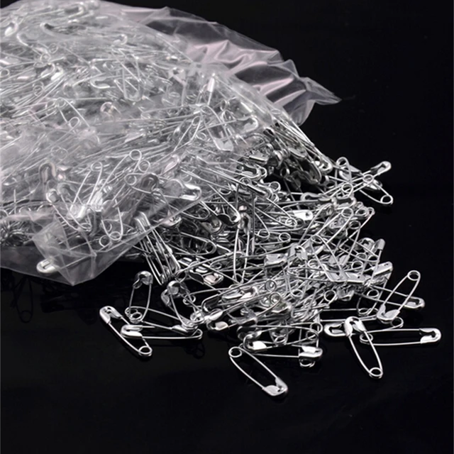 100Pcs/set Safety Plastic Tag Pin Black White Solid Color Fastener