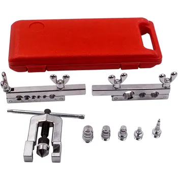 

Air Condition Refrigeration Fuel Pipe Tube Swaging Expander Flaring Tool Kit Tubing 1/8-3/4''