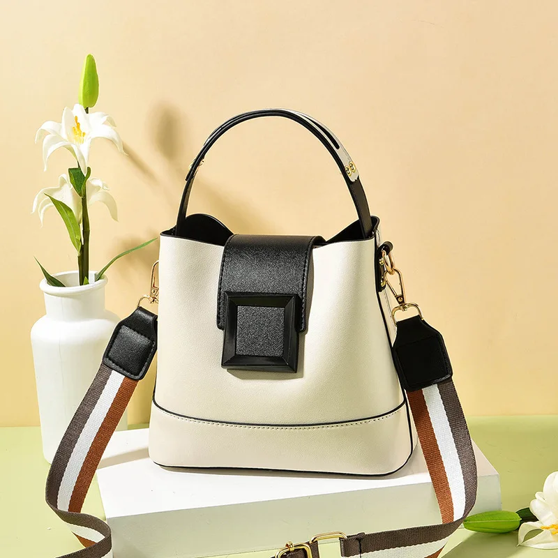 

Spring And Autumn New Hot Fashion Bucket Bag Novelty Simple Variety Multi-color Women's Shoulder Messenger Bag