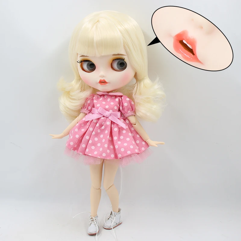 Ледяная фабрика blyth кукла шарнир тело bjd пользовательские куклы с одеждой обувь матовое лицо с зубами в продаже 1/6 30 см - Цвет: doll suit shoes