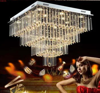

Luxury hotel LED chandelier lighting modern minimalist indoor dining room hanging lamp K9 crystal bedroom living room chandelier