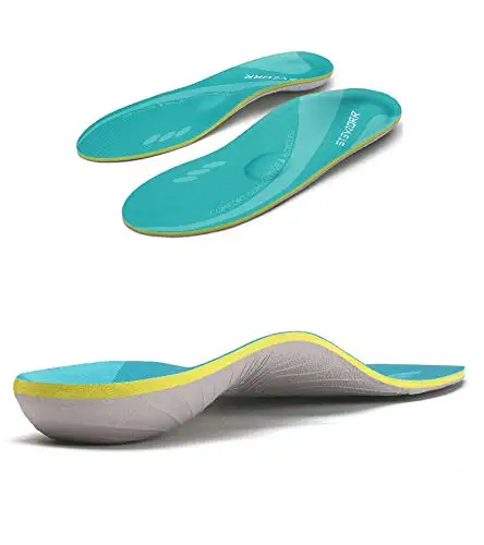 Orthopädische Einlegesohlen für Plantarfasziitis, Plattfüße, Fußgewölbeunterstützung, Linderung von Fersenschmerzen, orthopädische Sport-Einlegesohle für Herren und Damen, Sneaker_voghion.com