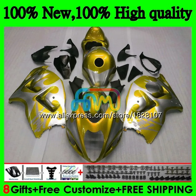 GSXR 1300 для SUZUKI Hayabusa GSXR-1300 2002 2003 2004 2005 2006 2007 49BS. 197 GSXR1300 96 02 03 04 05 цвета: золотистый, серебристый 06 07 обтекатель