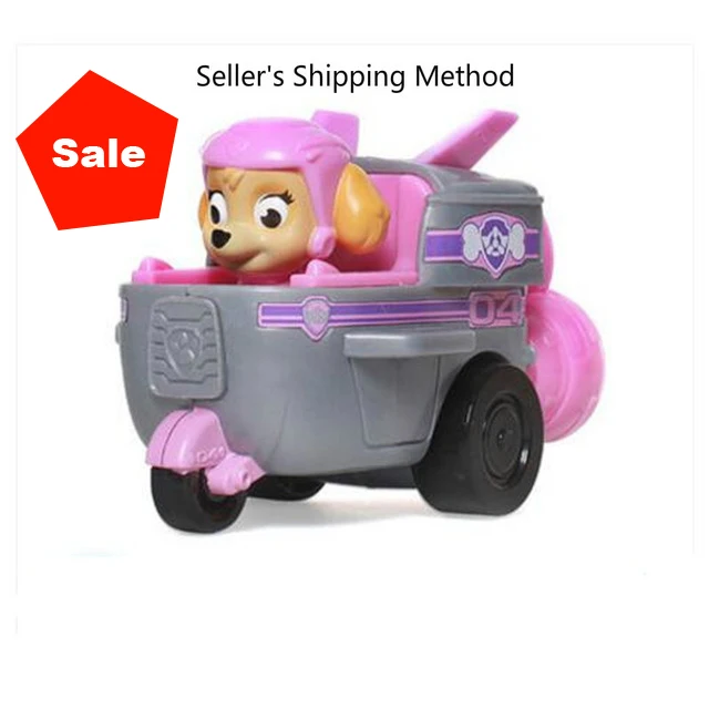 no box Paw Patrol собака Patrulha Canina Аниме Фигурка автомобиля пластиковая фигурка украшения игрушки для детей на день рождения рождественские подарки - Цвет: no box