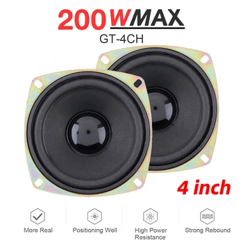 

2pcs 4 Inch 200W Universal Car HiFi Coaxial Speaker Vehicle Door Auto Audio Music Stereo Full Range Frequency Speakers for Cars