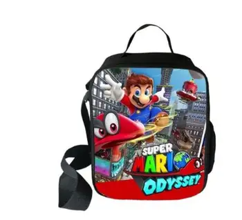 

Super Mario Bros Sonic Cooler Lunch Bag Cartoon Girls Portable Thermal Food Picnic Bags for School Kids Boys Lunch Box Tote