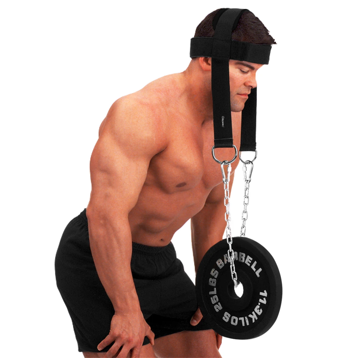 Clispeed 1PC Adjustable Comfortable Non-toxic Durable Neck Harness for Weight Lifting Resistance Training Fitness Club
