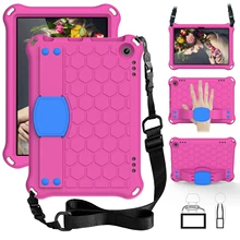 

Handle Tablet Case for Amazon Kindle Fire HD8 8'' Stand Cover for kindle fire HD 8 Plus 2020 EVA Tablet Case with Shoulder Strap
