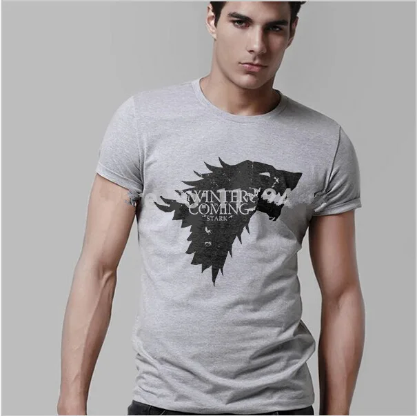 Скоро зима Футболка Игра престолов мать драконов дом Старков Winterfell волк футболка
