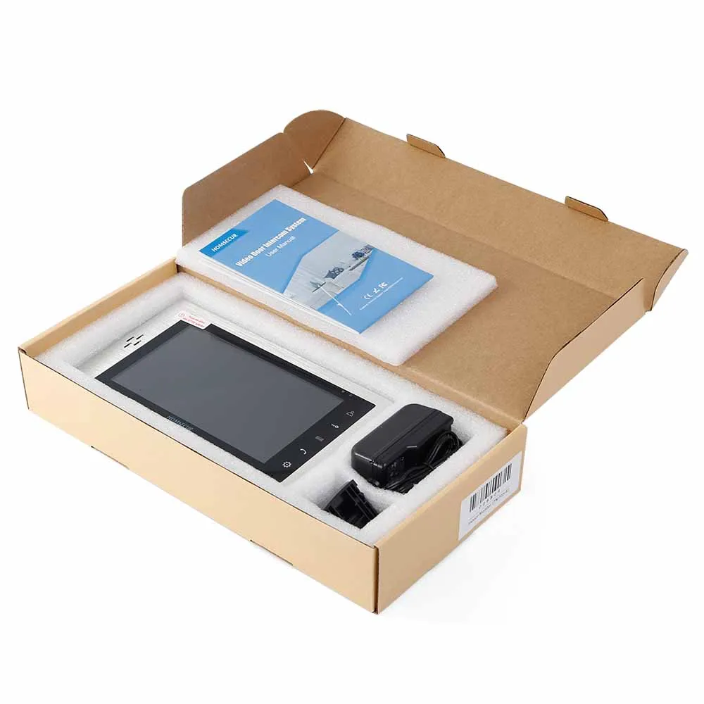 HOMSECUR 7 дюймов дверной монитор телефона TM705R-S с Запись и фотосъемке для HDW Проводной видео-телефон двери внутренной связи Системы