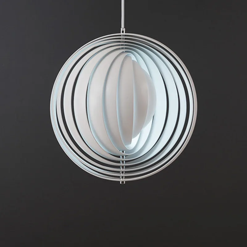 

Northern Europe postmodern simple rotating moon chandelier bar dining room lamp living room bedroom led round Chandelier