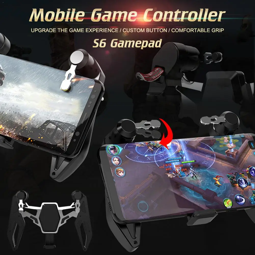 New High-quality Mobile Game Controller Mobile Gaming Trigger For PUBG Rules Of Survival Gaming Gri