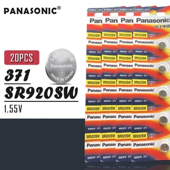 

20PCS Original Panasonic 9.5*2.0MM 1.55V SR920SW Silver Oxide Watch Battery 371 AG6 171 LR920 Button Batteries Made in Japan