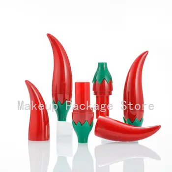 

10/30/50pcs Empty Red Chili Lipstick Tube 12.1mm Lip Balm Container Lipstick Shell Packaging Makeup Cosmetics Refillable Diy