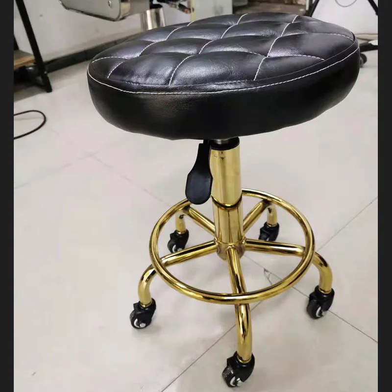 Living Room Furniture Small Round Stool With Pulley Lifting Chair Dining Chair Barber Shop Gairdressing Stool Beauty Salon