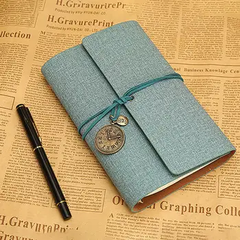 

Travel Vintage A6 Loose Leaf Diary Book Notebook Stationery Supplies Planner Organizer Paper Inner Page Ring Binder