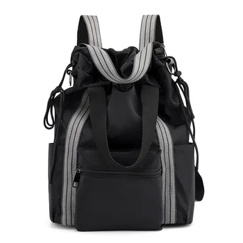 

Multifunctional travel bag fashion backpack large capacity women's shoulder bag waterproof nylon cloth bag small backpack