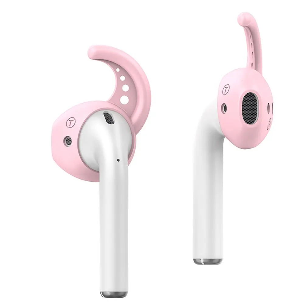 Pink Аксессуары для наушников из силикагеля совместимы с Apple для Airpods для наушников Earpods - Цвет: Pink