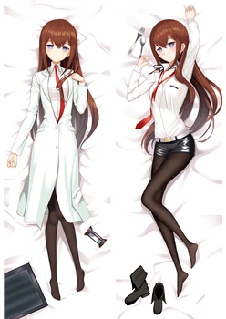 

Steins Gate 50x160 Makise Kurisu Pillow Case Bedding Anime Dakimakura Waifu Hugging Body Decorative Girl Pillow Cover Cushion