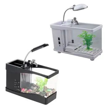 

USB Mobile Mini Electronic Desktop Fish tank White