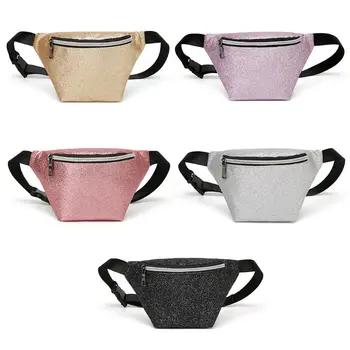 

Women Travel Waist Fanny Pack Phone Pouch Money Belt Wallet Glitter Hip Bum Bag M6CC
