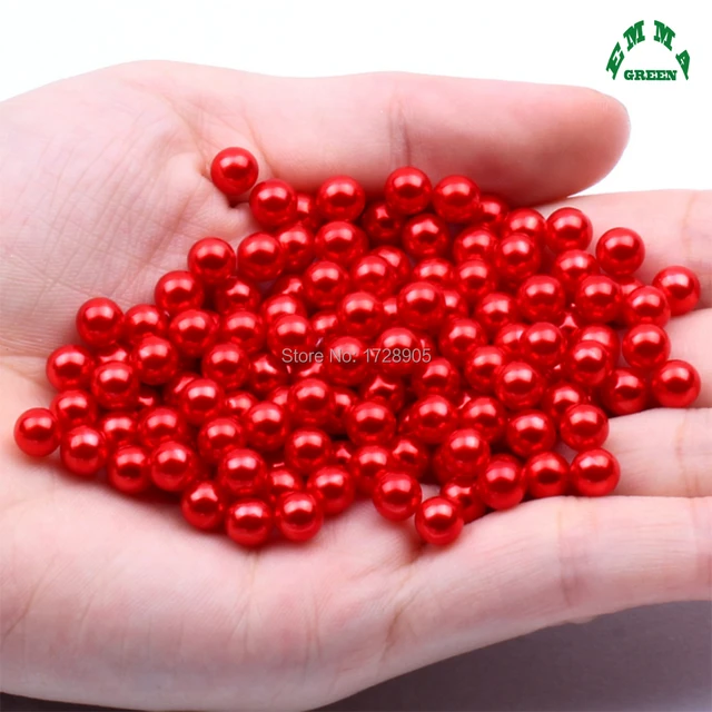 Red Beads for Jewelry making No hole Pearls Pearl without hole tiny Small  Beads 3mm to