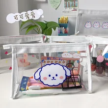 Transparent PVC Storage Bags Travel Organizer Clear Makeup Bag Beautician Cosmetic Bag Beauty Case Toiletry Bag Female Wash Bags