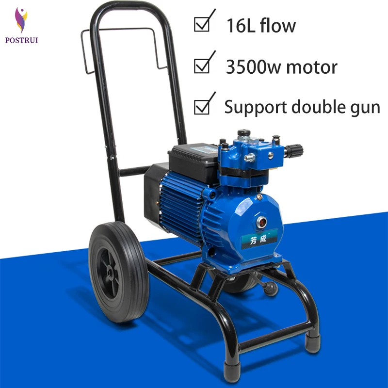 

Electric high pressure pipe airless spraying machine spray latex paint putty high power engineering spray paint machine small