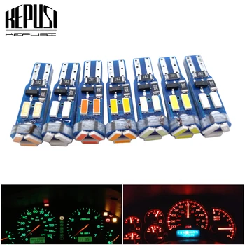 

10pcs Canbus T5 W3W W1.2W 70 73 74 79 85 Super bright LED Car Dashboard warming indicator Wedge Light Bulb Auto Instrument Lamp