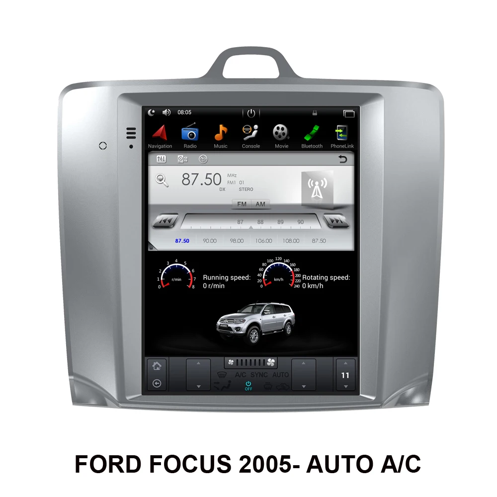 Автомобильная система Android 9 0 с GPS-навигацией в стиле Тесла для FORD FOCUS