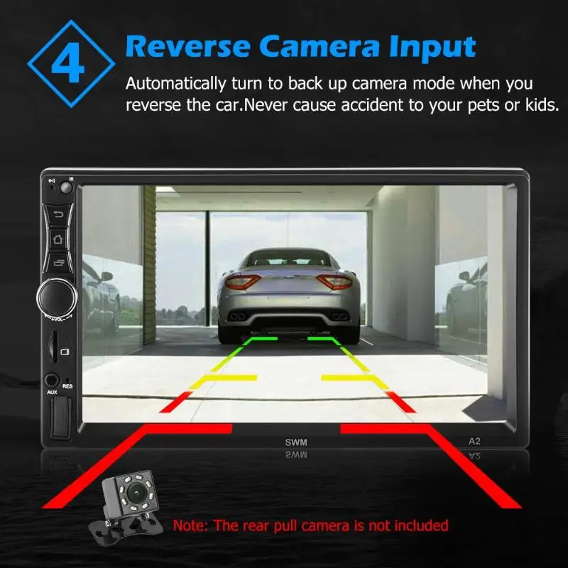 SWM A2 Android 8,1 автомобильный gps-навигатор стерео 7 дюймов 1 Гб+ 16 Гб четырехъядерный Bluetooth WiFi USB радиоприемник в головном блоке