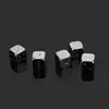 5 Pcs/Pack 13mm Metal Dice Gold/Silver Color 6 Sided Square Point Dice for Family Party KTV Board Games Desktop Game Toy Gift 6