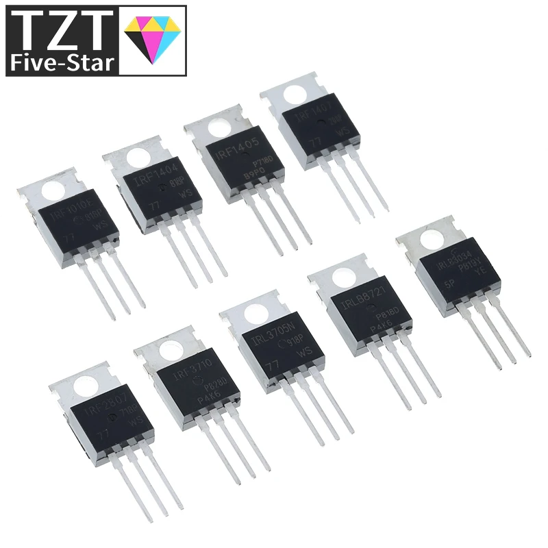 TZT 10PCS IRF1010 IRF1404 IRF1405 IRF1407 IRF2807 IRF3710 IRFL3705 IRLB8721 IRLB3034 Spannungsreglermodul – Detail 2